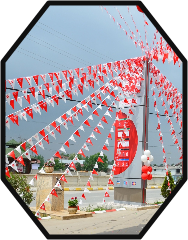 İpe dizili üçgen süsleme bayrağı